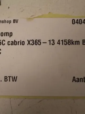 Onderdrukpomp Volkswagen Beetle 5C Cabrio USA 07K145100C