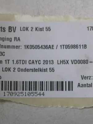 Wielophanging RA VW Touran 1T 1K0505436AE