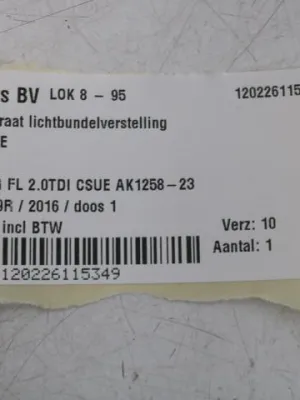 Regelapparaat lichtbundelverstelling Audi A6 4G 4H4907357E