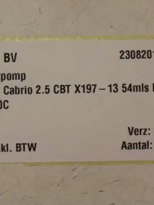 Onderdrukpomp Volkswagen Beetle Cabrio 2.5 CBT 07K145100C