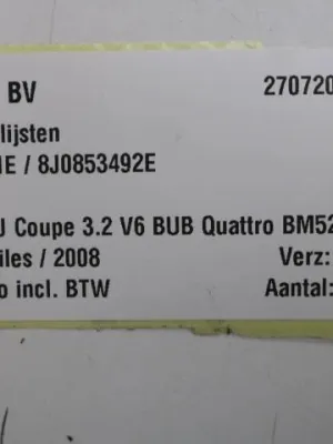 Set dorpellijsten Audi TT 8J Coupe 8J0853491E