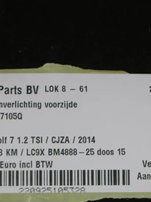 Binnenverlichting voorzijde VW Golf 7 5G1947105Q