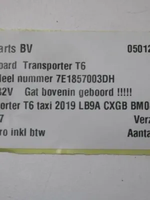 Dashboard VW Transporter T6 7E1857003DH