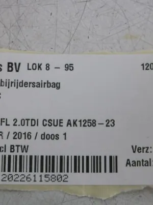 Schakelaar bijrijdersairbag Audi A6 4G FL 5P0919237C