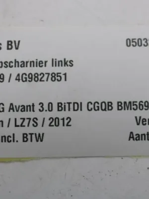 Achterklepscharnier links Audi A6 4G Avant 4G9827299