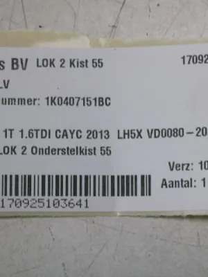 Draagarm LV VW Touran 1T 1K0407151BC