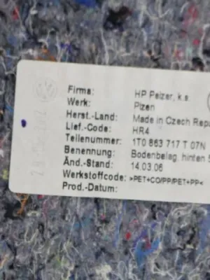 Bagageruimtemat VW Touran 1T 1T0863717T
