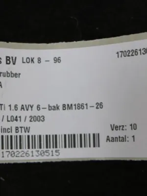 Achterklep rubber VW Lupo GTI 1H0827705A
