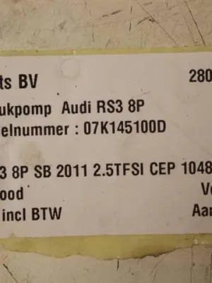 Onderdrukpomp Audi RS3 8P Sportback 2.5TFSI CEP