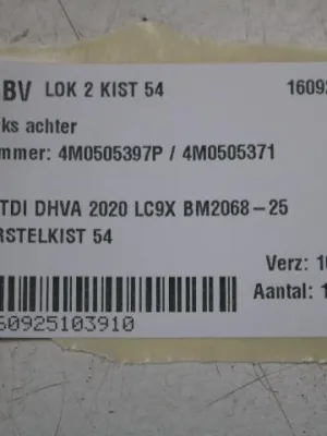Draagarm LA Audi SQ8 4M0505397P