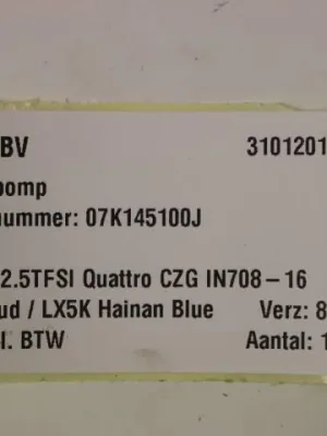 Onderdrukpomp Audi RSQ3