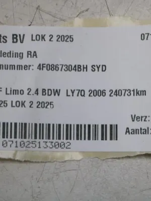 Portierbekleding RA Audi A6 4F Limo 4F0867304BH