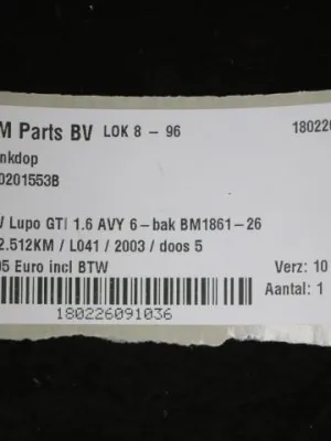 Tankdop VW Lupo GTI 1J0201553B