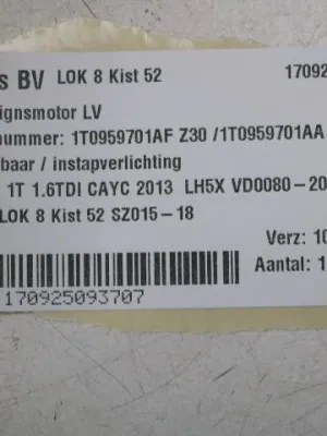 Ruitbedieningsmotor LV VW Touran 1T 1T0959701AF