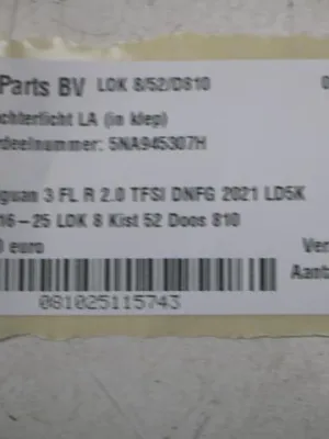 LED achterlicht LA (in klep) VW Tiguan 3 FL R 5NA945307H