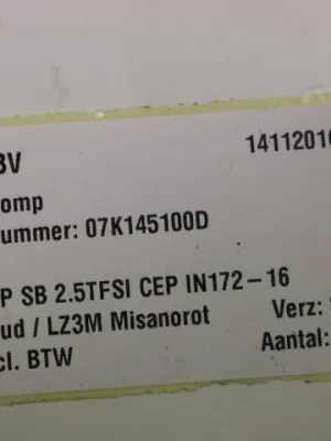 Onderdrukpomp Audi RS3 8P Sportback