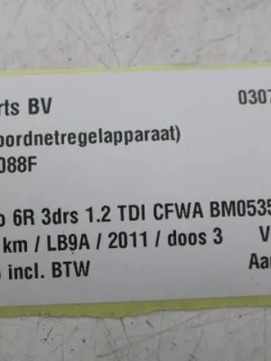 BCM (boordnetregelapparaat) VW Polo 6R 6R0937088F