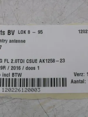 Keyless entry antenne Audi A6 4G FL 8K0907247