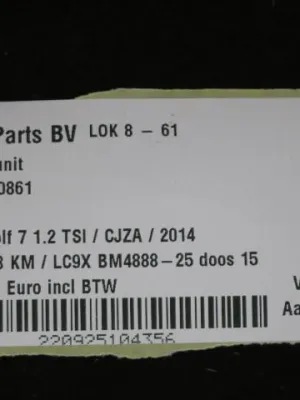 Tellerunit VW Golf 7 5G0920861