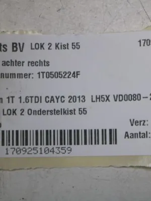 Draagarm RA VW Touran 1T 1T0505224F