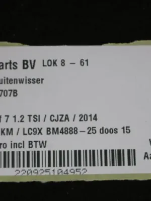 Achterruitenwisser VW Golf 7 6R6955707B