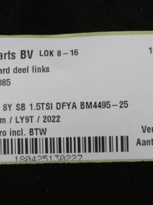 Dashboard deel links Audi A3 8Y 8Y0857085