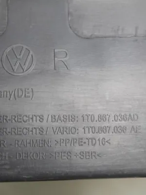 Bagageruimtebekleding rechts VW Touran 1T 1T0867036AG