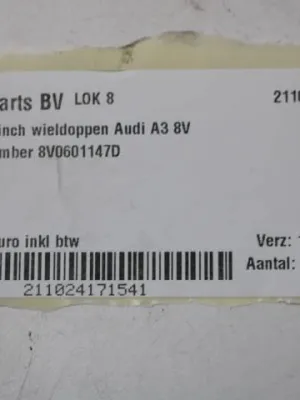 Set 16 inch wieldoppen Audi A3 8V 8V0601147D