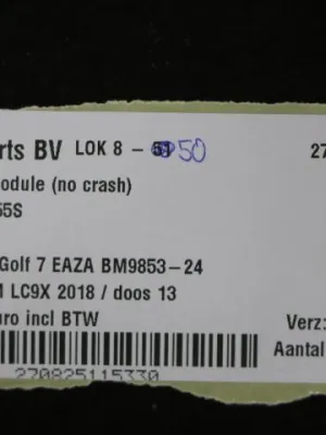 Airbag module CRASH! VW E-Golf 7 5Q0959655S