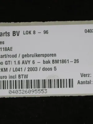Pookhoes VW Lupo GTI 6X0711118AE